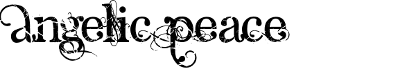 Angelic Peace font preview